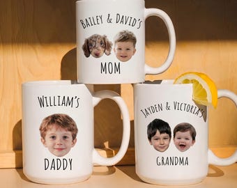 Custom coffee mug, custom photo mug, personalized baby mug, Custom baby face mug, Grandma gift, Grandpa gift,photo mug gift