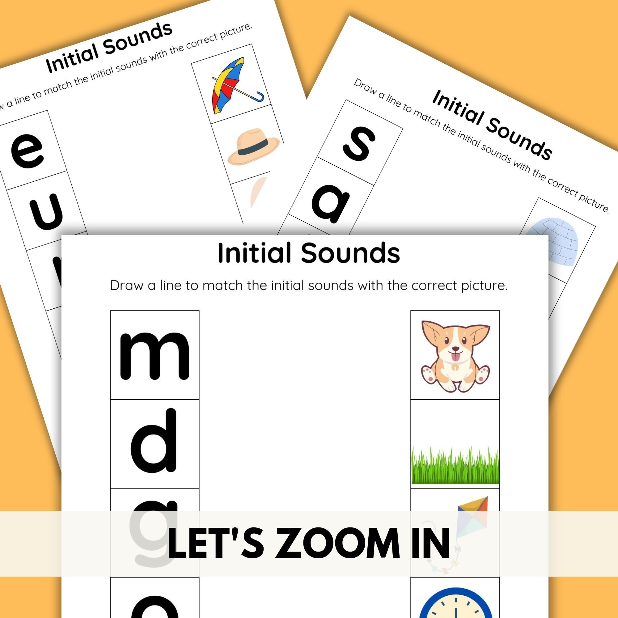 Phonics Activity Sheets, Preschooler Phase 2 Phonics, Letters and ...