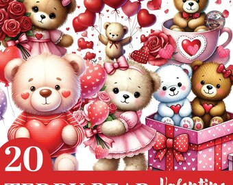Watercolor Teddy Bear Clipart , Cute Teddy Png, Love Bears Clipart ...