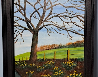 Springtime - Original acrylic painting by Kerstin Ballantyne