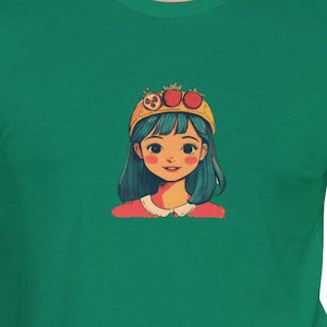 Fruits Little Queen T-Shirt, Cute Tee for all Ages, Unisex Jersey Short Sleeve, Gift for Fruit Lovers, Casual Top