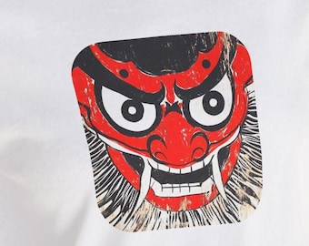 Japanese Tengu Graphic Tee, Yokai Folklore Shirt