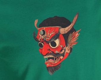 Japanese Tengu Yokai Tee, Graphic Shirt, Unisex Top, Cool Oriental Design, Asian Mythology