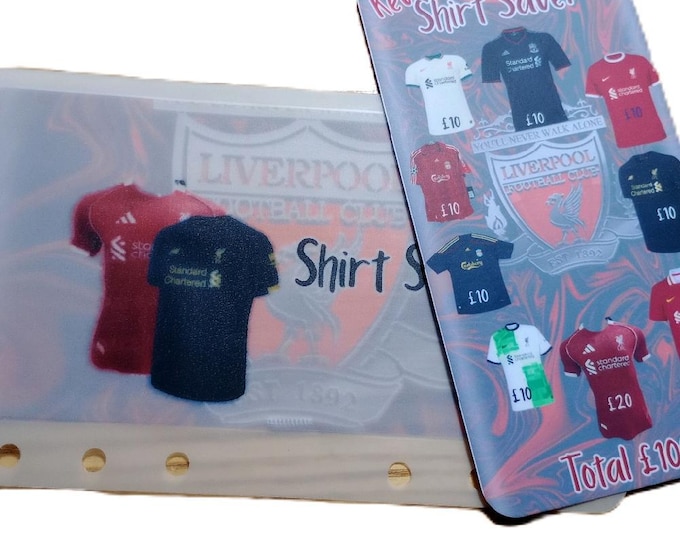 Shirt saver savings card and matching vellum. saves 100