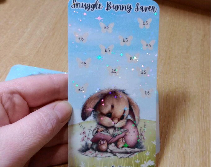 Snuggle bunny saver. save 60 all icons 5. holographic finish with matching wallet insert card.