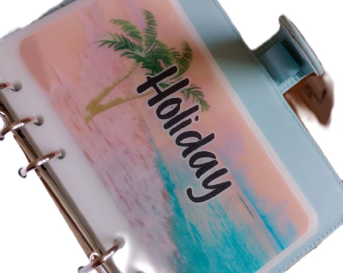 Holiday savings binder. fully customisable including 8 trackers and vellums and dashboard plus binder (and bow if wanted).