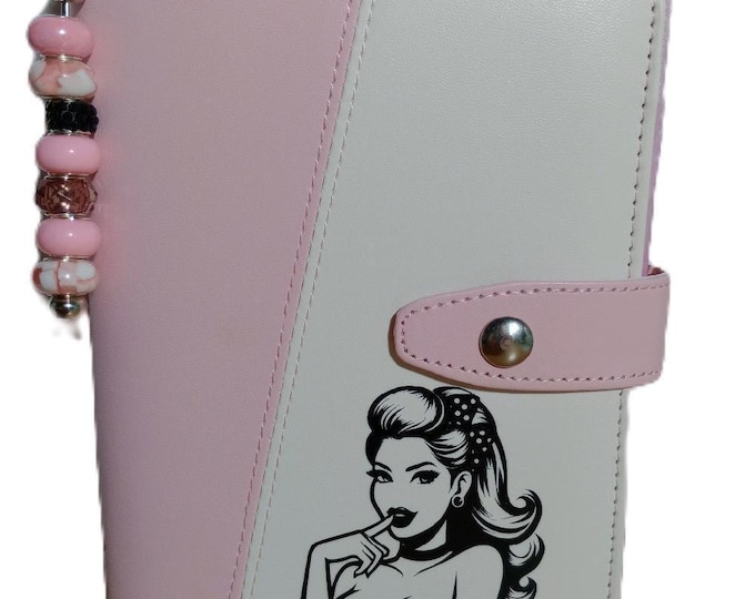 1k spicy savings binder. 8 cheeky retro dashboards each saving 125, with a total of 1000. includes 8 combined reusable tracker vellums.