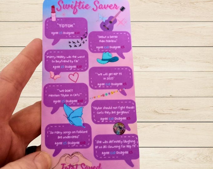 Cash saving challenge cards for cash stuffing binder a6 size. swiftie opinion savings card. cash stuffing. agree/disagree save between 40-80