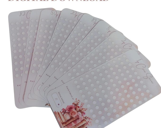 Savings Challenge Coin Tracker Bundle | Cash Stuffing Budget Planner Insert (Digital Download)