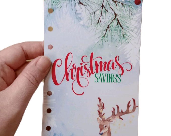Christmas savings dashboard to fit a6 binder. upgrade your christmas savings binder with this front page dashboard.