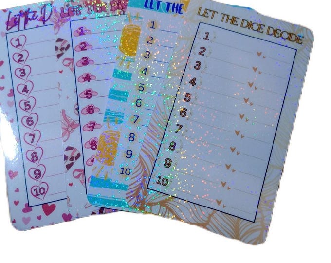 Let the dice decide a6 dashboards in your choice of design with up to ten menu items. let the dice decide where to stuff your savings.