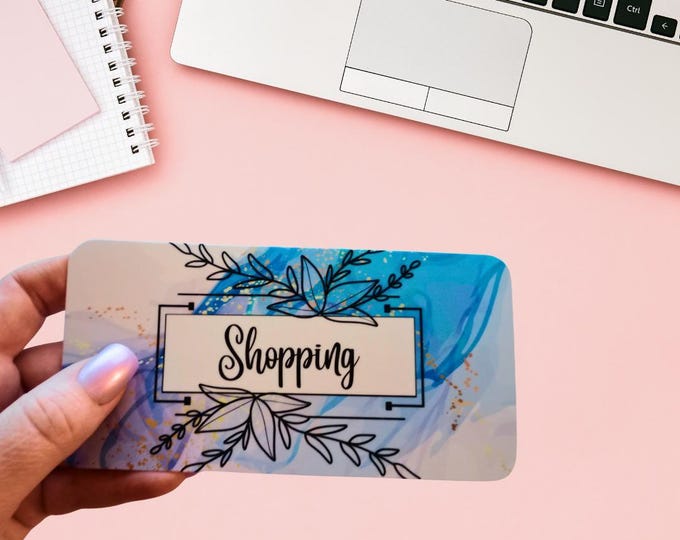 Cash saving binder insert cards for cash stuffing binder a6 size – inserts for popular sinking funds (shopping, petrol, etc) blue marble