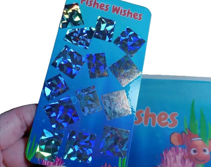 Fishes wishes scratch off tracker card with matching vellum envelope to fit binder a6 size for cash stuffing. save a total of 80