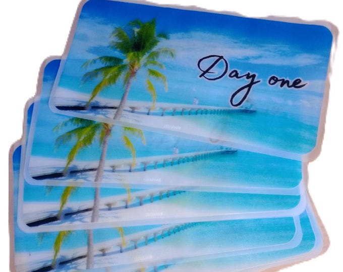 Holiday purse vellums to organise your foreign currency by day. day 1 to day 7.