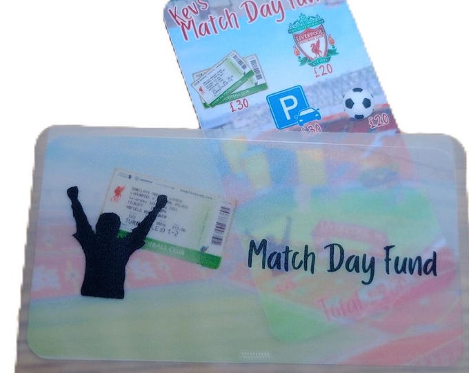 Match day fund savings card and matching vellum. saves 200