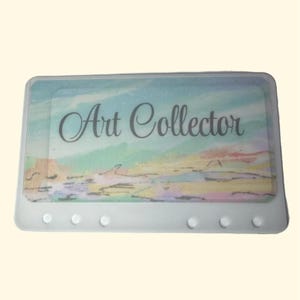 Cartão de acompanhamento para colecionadores de arte com envelope de velino correspondente para caber em fichário tamanho A6 para enchimento de dinheiro. Economize um total de 100.