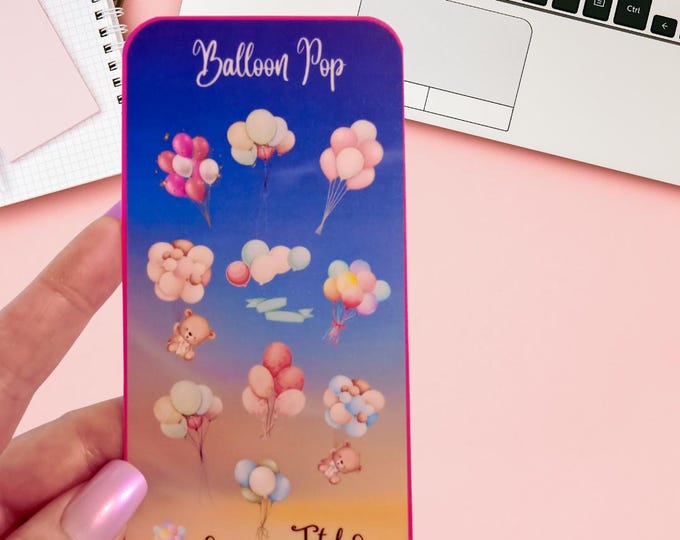 Cash saving challenge cards for cash stuffing binder a6 size. balloon pop savings card. cash stuffing. choose your own icon amount and total