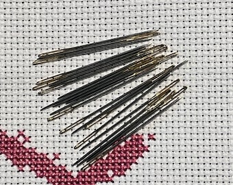 Tapestry Needles, Size 22, 24, 26, 28 Gold Plated Eye, Stainless Steel Blunt Tip Needles, Cross Stitch, Needlework, Embroidery, Generic