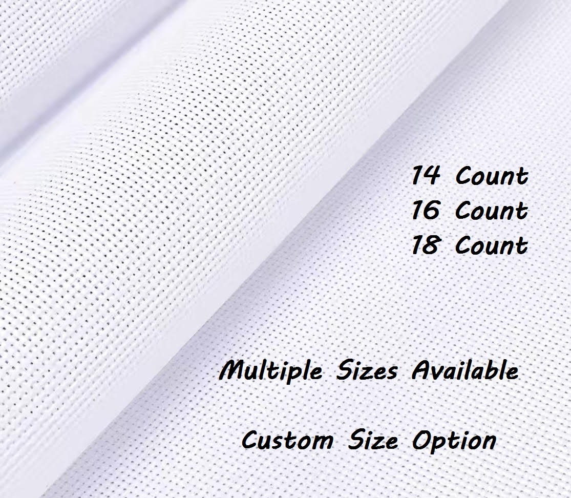 Aida Easy Count Cotton Embroidery Cloth White 18x21 in. (18 Mesh)