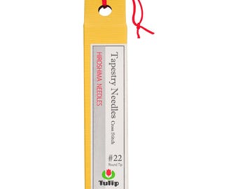 Tulip Hiroshima Tapestry Needles, 6 Count, Size 22, 23, 24, 25 High Quality Nickel Plated Steel Needles, Cross Stitch, Needlework Embroidery