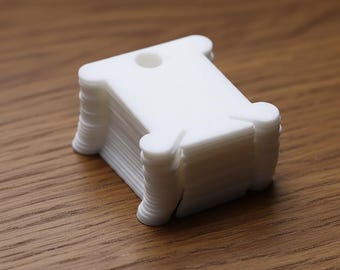 Plastic Floss Bobbins, 10, 25, 50, or 100 Quantity, Floss Cards, Thread Organizers, Floss Spools, Skein Savers