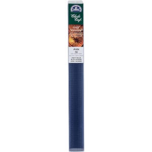 14 Count Charles Craft Gold Standard Aida Cloth Fabric, 15 in x 18 in, Rolled, Box, Navy Blue, Dark Blue, Cross Stitch Fabric