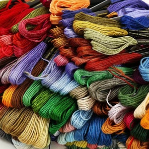 Embroidery Floss, Pick Your Colors, Six Strand 8 Meters Cotton Cross Stitch Thread, DMC Color, Needlepoint