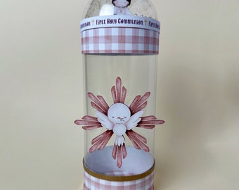 Pudełko na upominki z okazji chrztu | Pudełko na upominki z okazji pierwszej komunii | Dekoracje na przyjęcie chrzcielne | Przyjęcie tematyczne z okazji komunii | Dekoracje religijne