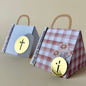 Baptism favor box | First Communion favor box | Baptism party decorations | Communion theme party | Religious decor
