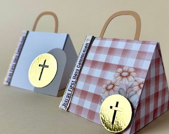 Baptism favor box | First Communion favor box | Baptism party decorations | Communion theme party | Religious decor