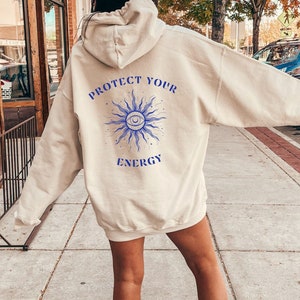 Evil Eye Hoodie, Y2K Clothing, Indie Clothes, Tarot Hooded Sweatshirt, Witch Shirt, Trendy Print, Mystical, All Seeing Eye, Good Energy