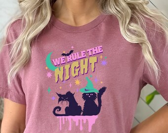 Cat Halloween Shirt | Adorable Cat Design | Spooky Cat Lover Shirt | Halloween | Halloween Sweatshirt | Halloween Shirt | Spooky