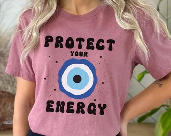 Evil Eye Shirt, Witchy Top, Hamsa Tee, Aesthetic Clothes, Hippiecore Alternative T-shirt, Third Eye, Indie Shirt, Y2k Gift, All Seeing Eye