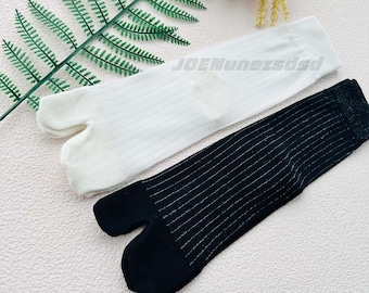 Calcetines Tabi con dedos separados: calcetines de mezcla de algodón al estilo japonés.