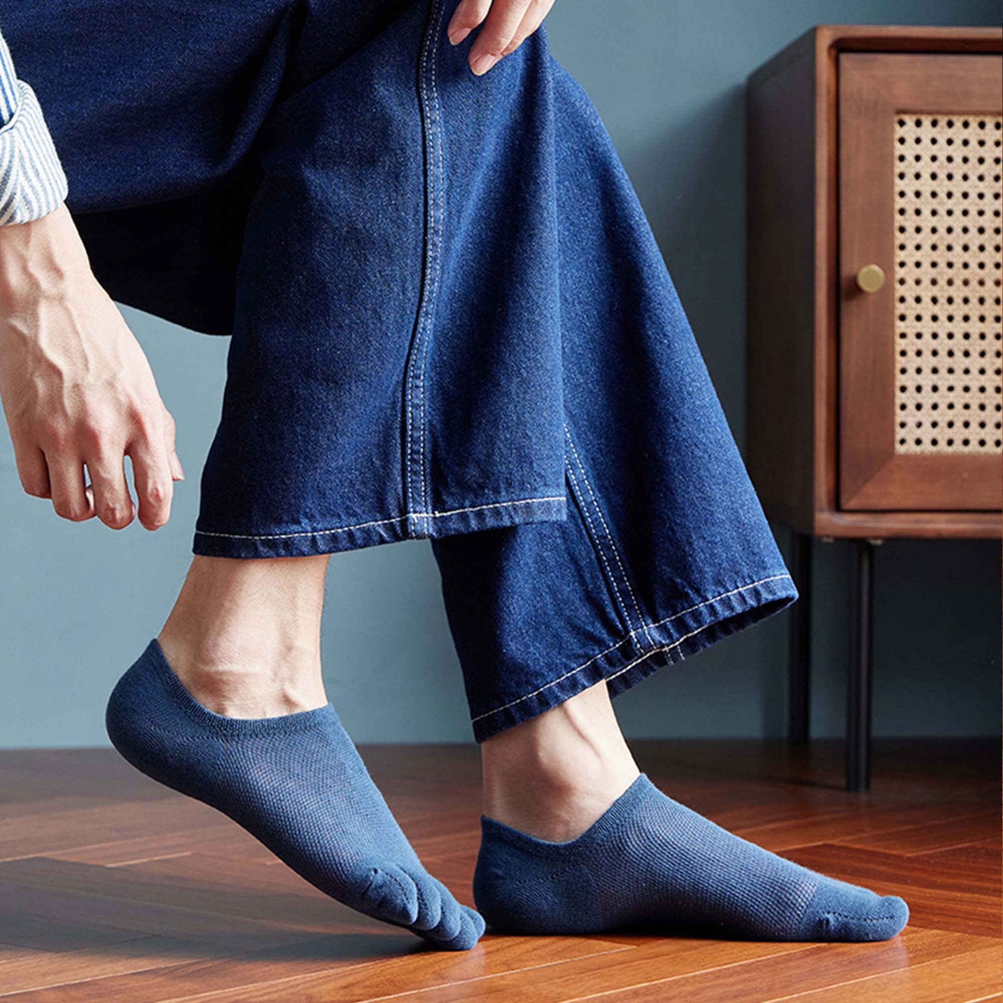 split toe trainer socks