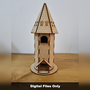 Laser Cut Dungeons & Dragons Zauberwürfel Turm - Laser Cut Files