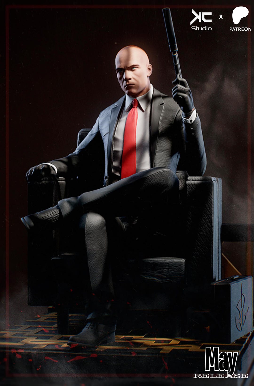 Figure Hitman Fanart Agent 47 1/10-1/4 Scale - Etsy