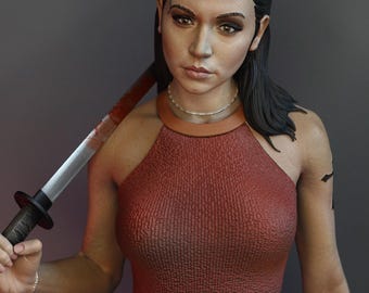 Figura pintada a mano de la bailarina Eve Macarro a escala 1/10-1/4