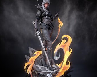 Ciri figurine stylized fanart the Witcher 4 Scale 1/4-1/10