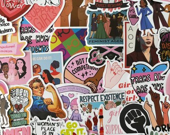 Feminist Girl Power Stickers Lucky Dip (10, 20 Pack)