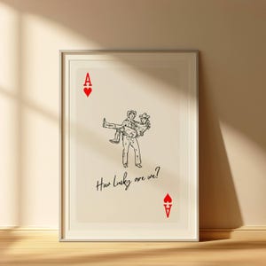 Cowboy d'epoca, cowgirl, rodeo fortunato, retrò, arte murale stampabile, per la casa, carta da gioco country western, download digitale