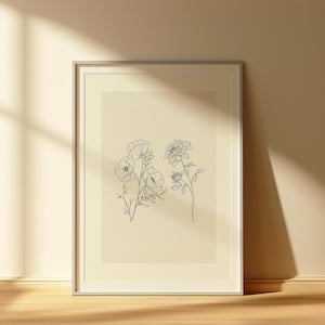 Vintage Floral Print, Printable Wall Art, For Home And Nursery, Wall Art, Digital Download