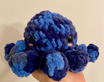 Handmade Crochet Octopus Plushie | Amigurumi Stuffed Toy