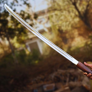 Espadas ninja japonesas Tanto Shirasaya forjadas a mano, espada de acero real con hoja de espiga completa y funda de madera, abrecartas/espada samurái