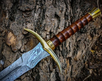 Hand forged PERSONALIZED VIKING sword , Real Damascus steel Sword, Viking Swords, fantasy Swords, Full tang Medieval historical swords.