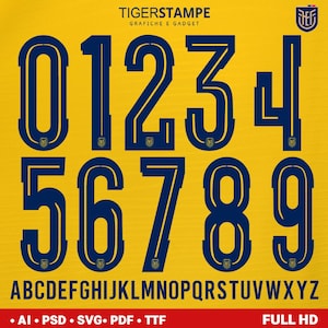 ECUADOR FONT VECTOR Files Fifa World Cup 2026