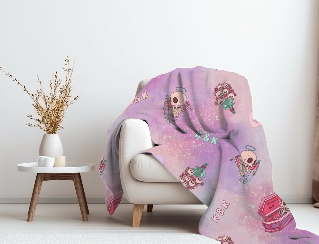 Valentines Blanket, Vday Gift, February 14, Couples Gift, Anniversary