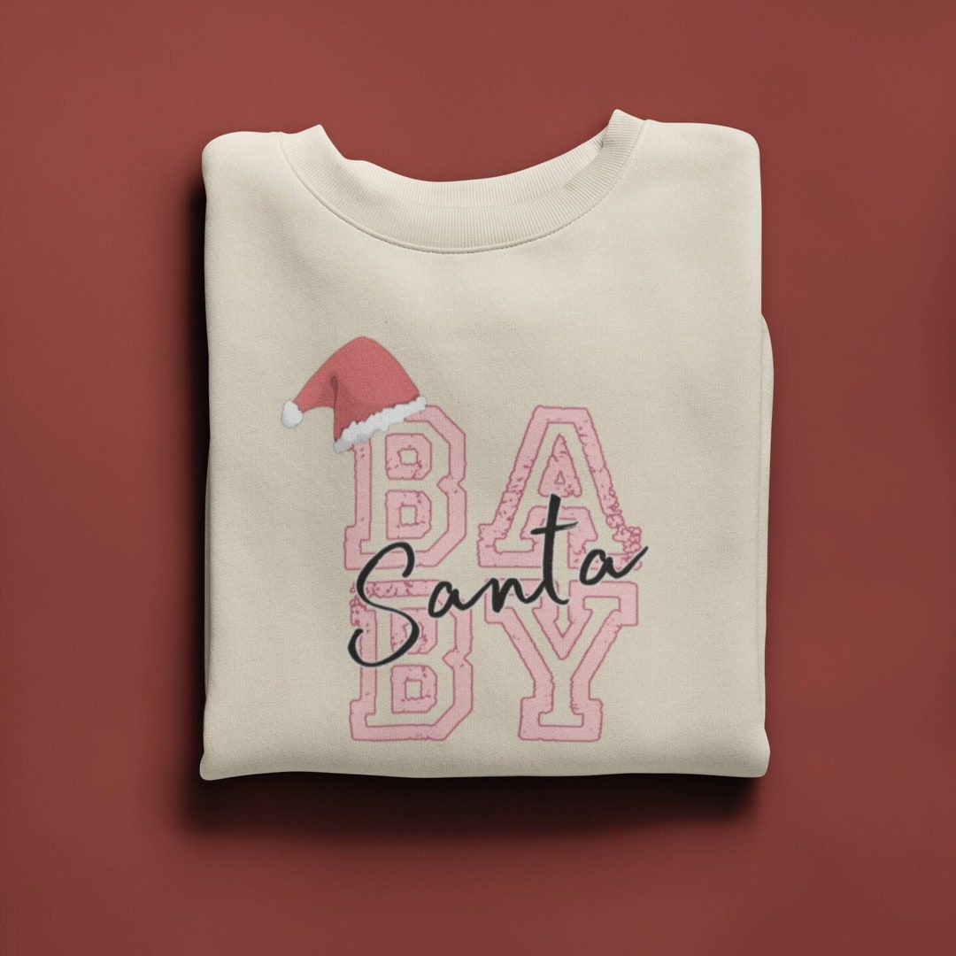 Santa Baby Pink Striped Sweater