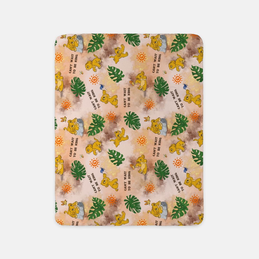 Sherpa Disney Lion King Blanket, Simba Blanket, Baby Blanket, Kids ...