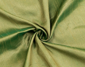 50% SALE Apple Green Art Silk Fabric By The Yard, Faux Silk Curtain Fabric, Dress Fabric, Wholesale Art Silk Fabric, Slub Faux Silk Fabric